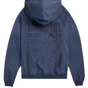 Taylor Swift Washed Blue International Tour Hoodie NIB size M